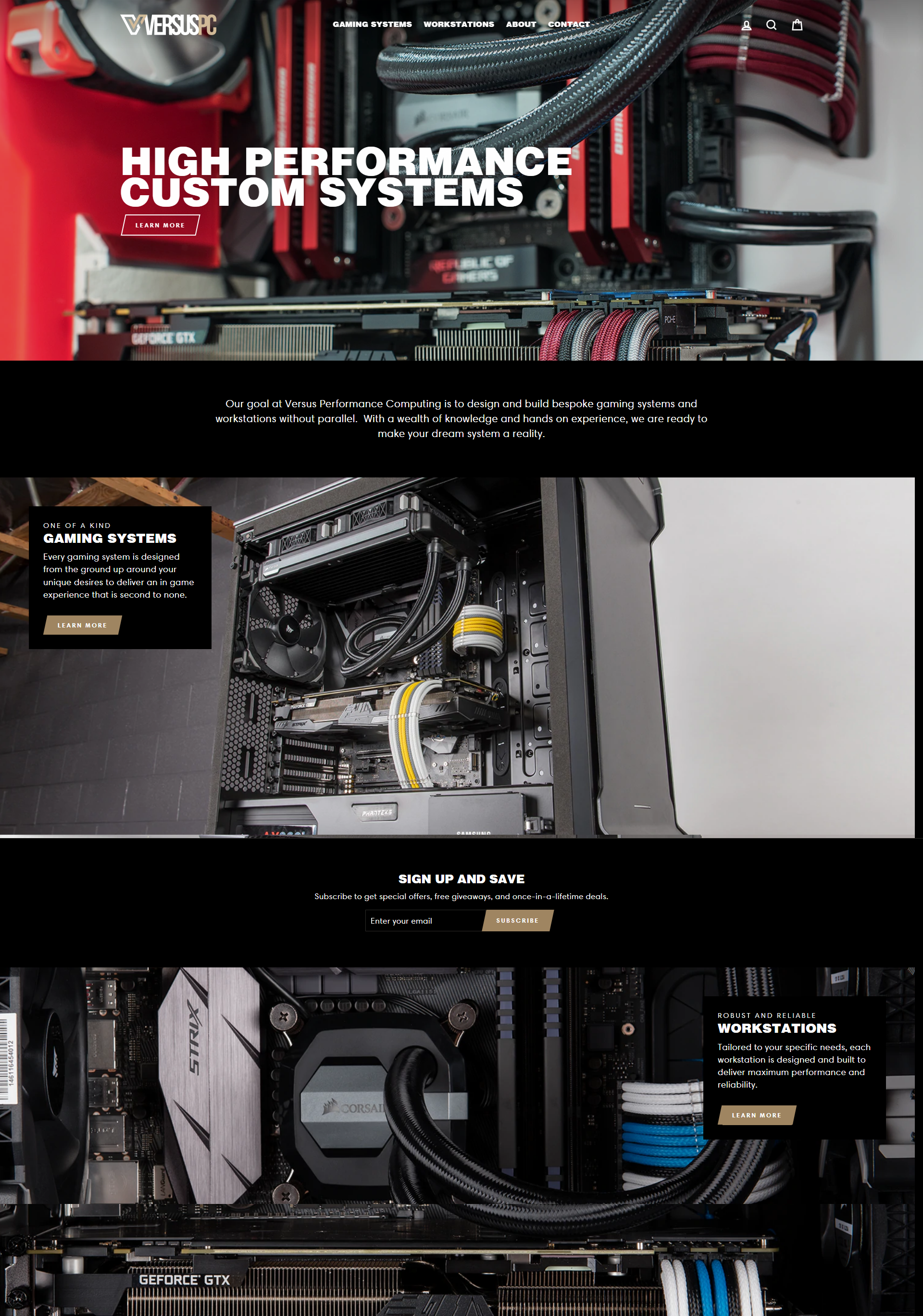 Shopify Custom PC E-commerce